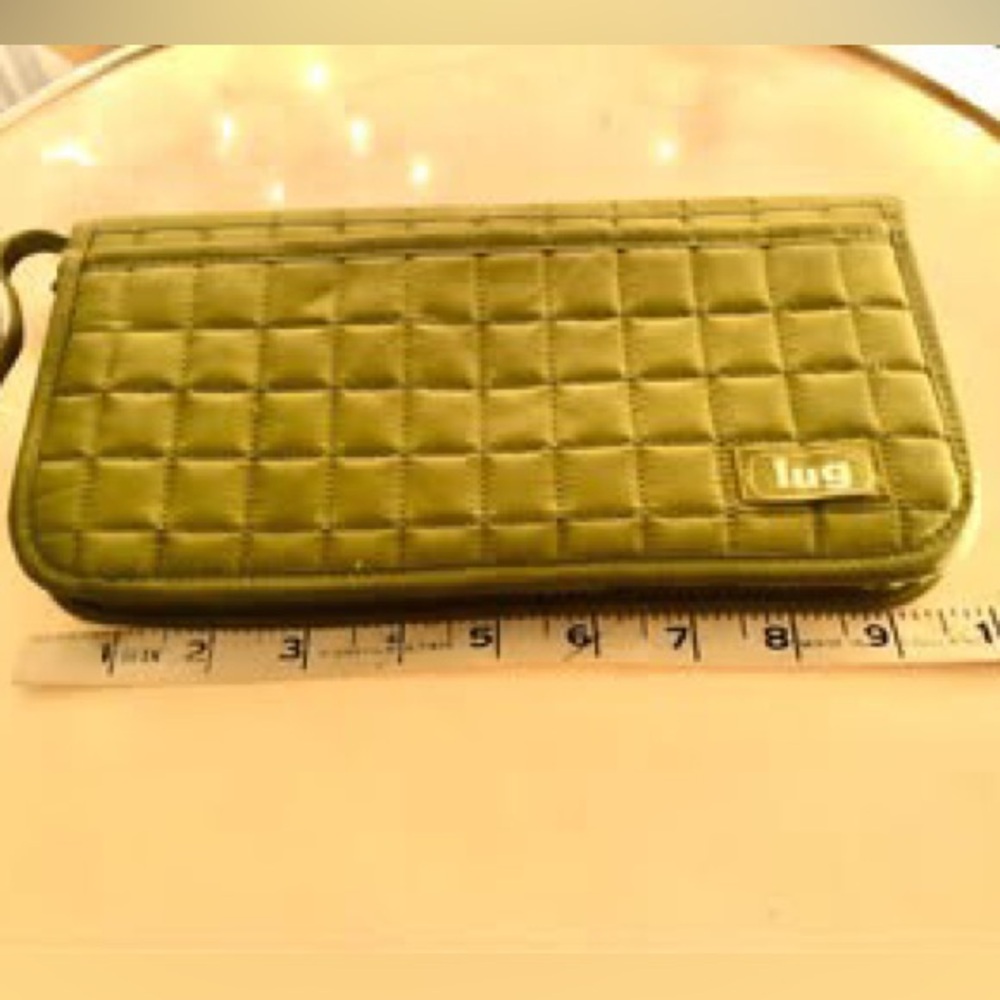 Lug Olive Quilted Wallet